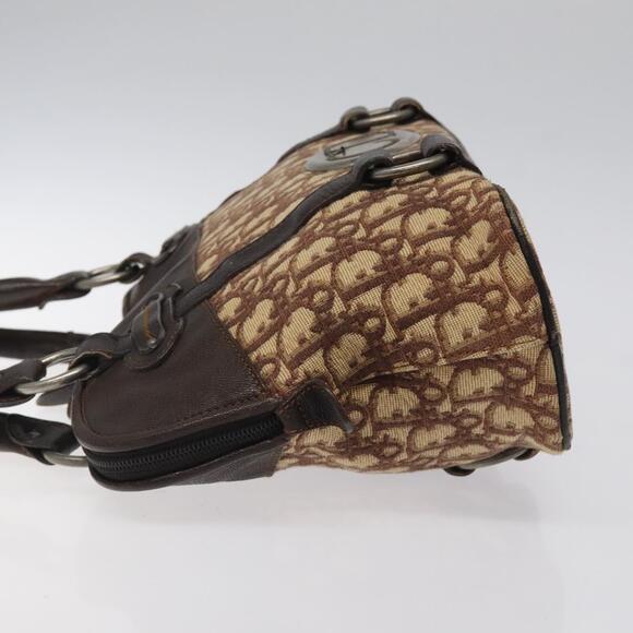 DIOR Trotter Canvas Hand Bag Brown - Picture 5 of 13